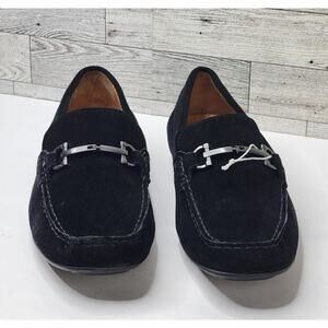 Vionic Mason Mens 9M Horsebit Loafer Black Suede Slip On Driving Shoes Soft Sole